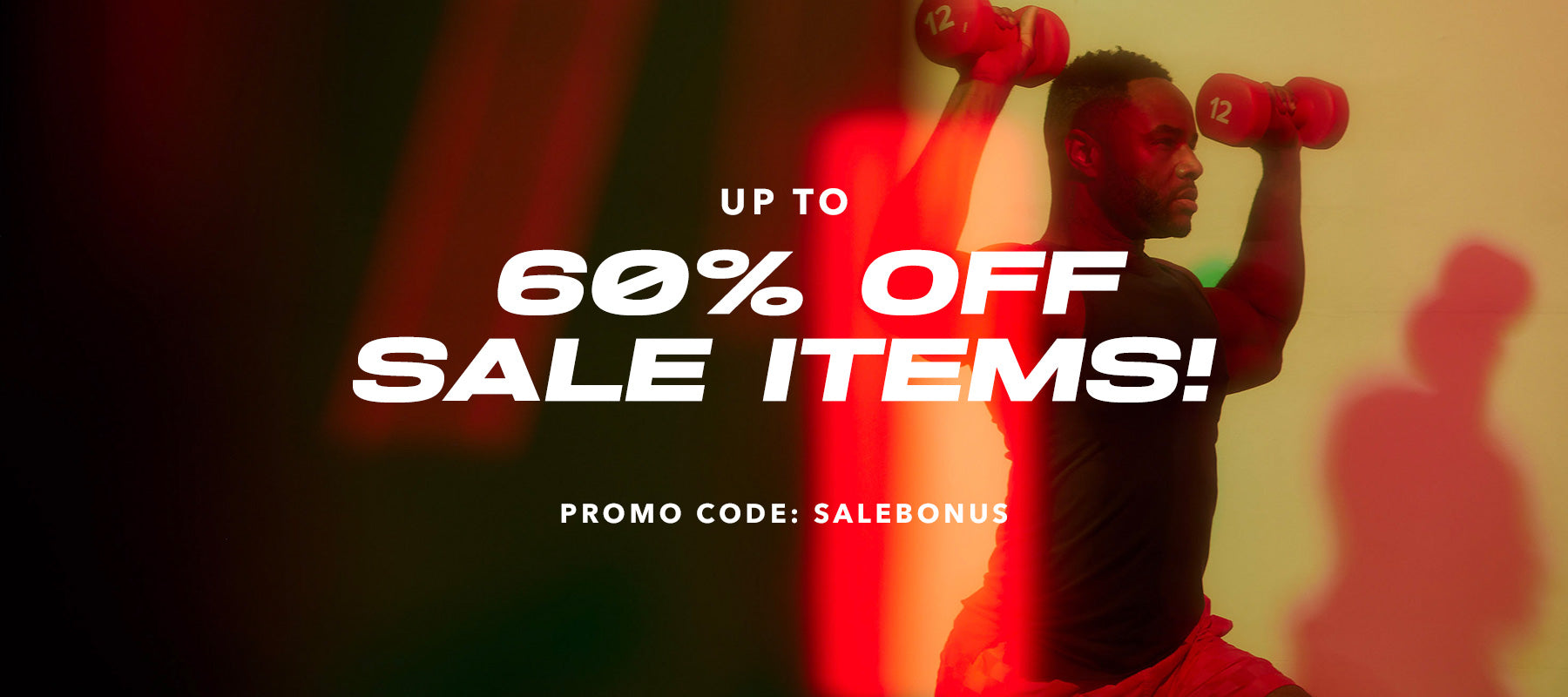 Save up to 60% on Sale Items with promo code SALEBONUS